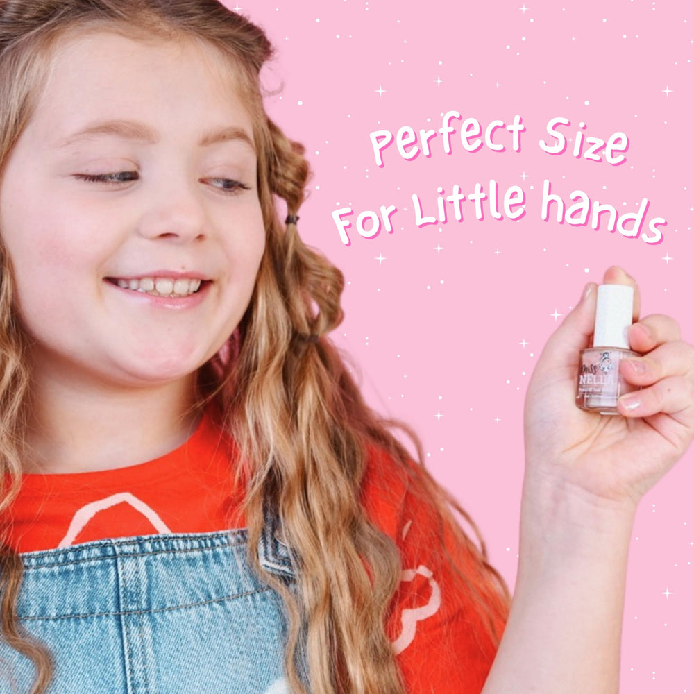 MISS NELLA birthday party nails illustrating joyful, kid-friendly fun