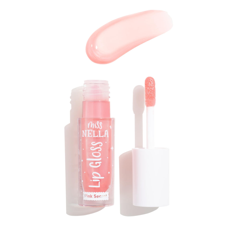 MISS NELLA texture close-up showing glossy, non-sticky finish and nourishing sheen