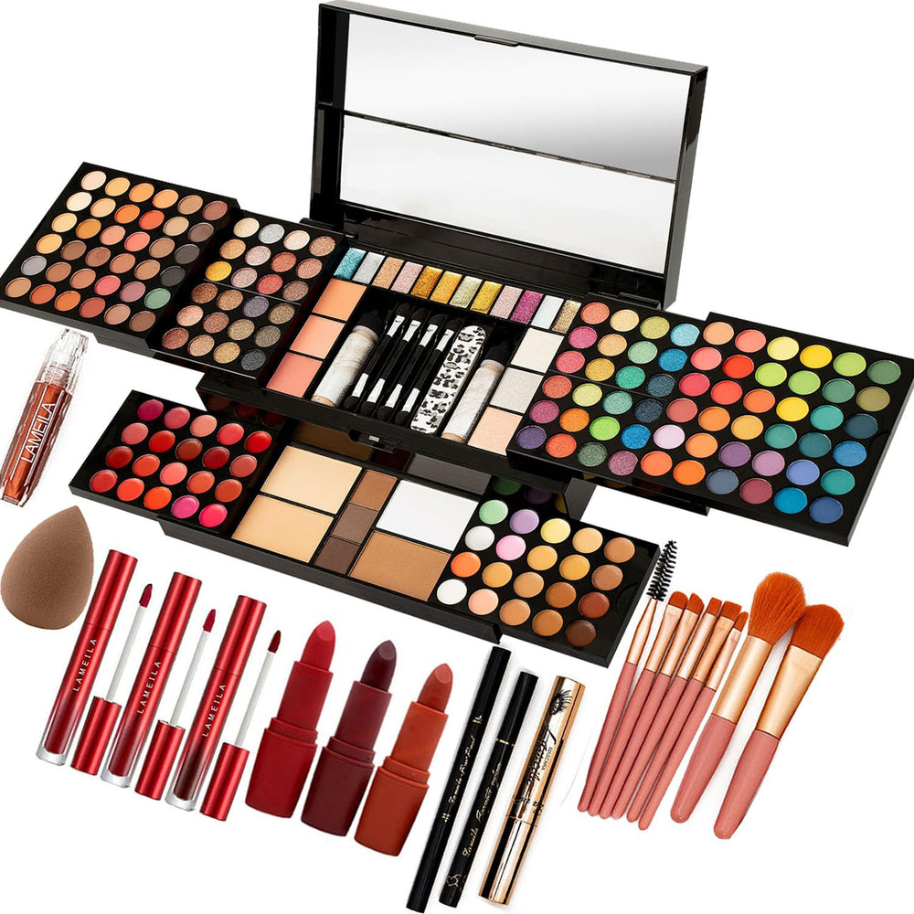 MISS ROSE M closed palette showing compact travel-ready design and protection