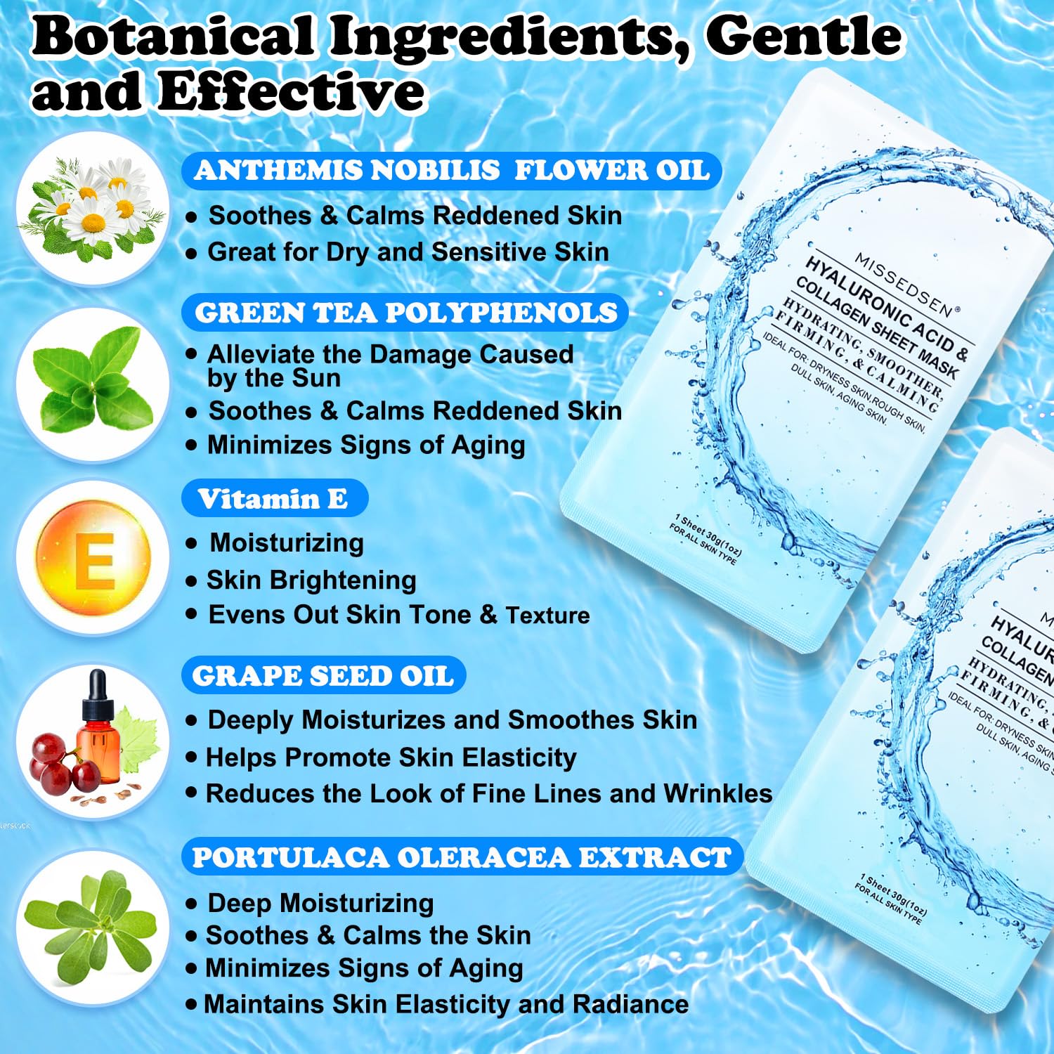 MISSEDSEN ingredient label showing hyaluronic acid and vitamin E