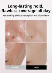 MISSHA application with brush demonstrates natural setting and shine control