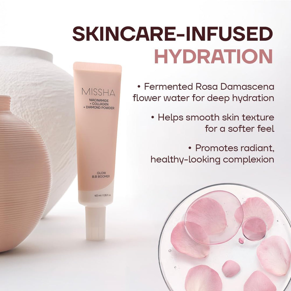 MISSHA mixing primer into BB cream to boost radiance and improve slip