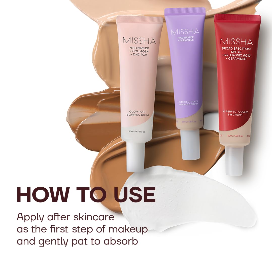 MISSHA 40ml tube next to coin for size comparison and travel-friendly benefit