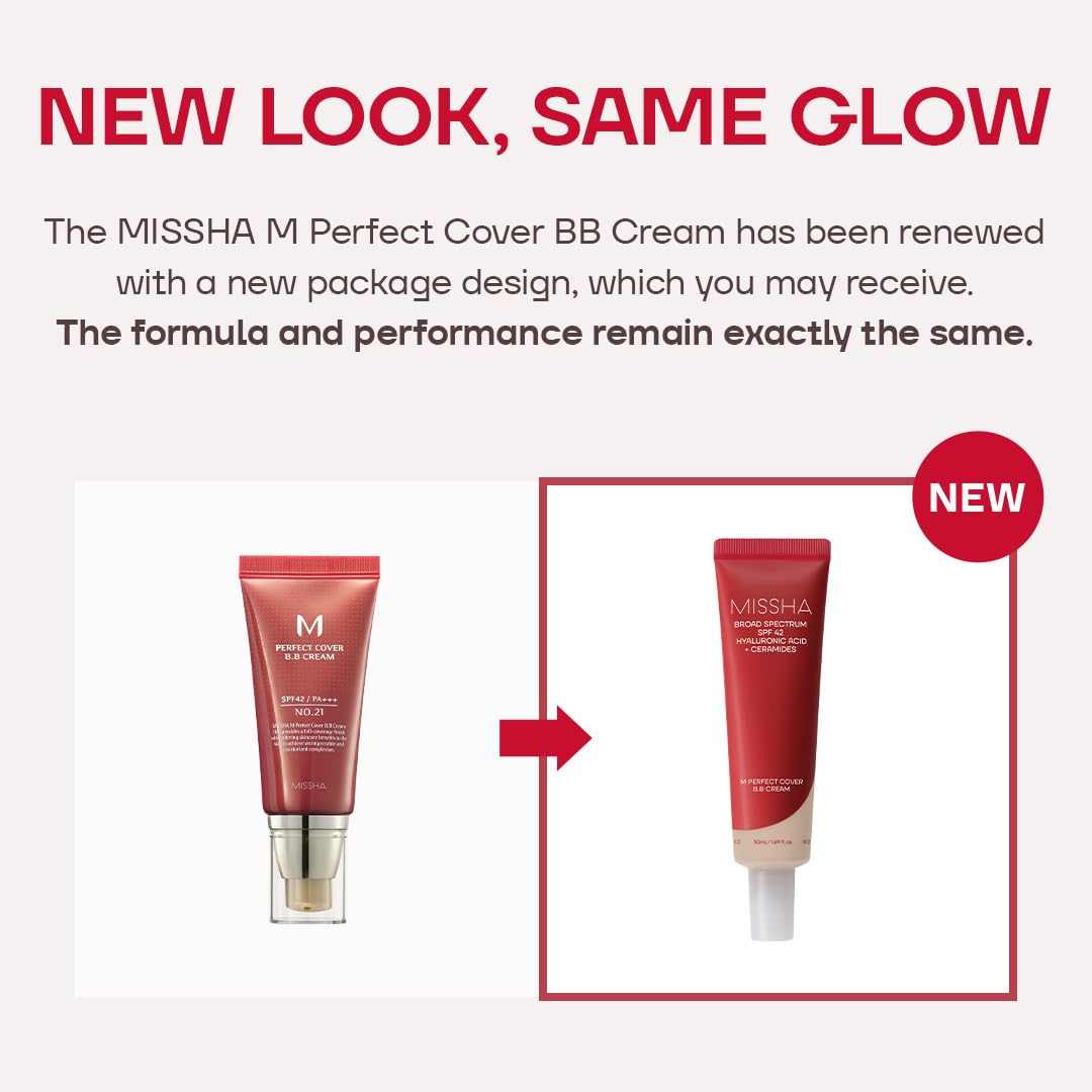 MISSHA BB applied on hand demonstrating buildable coverage
