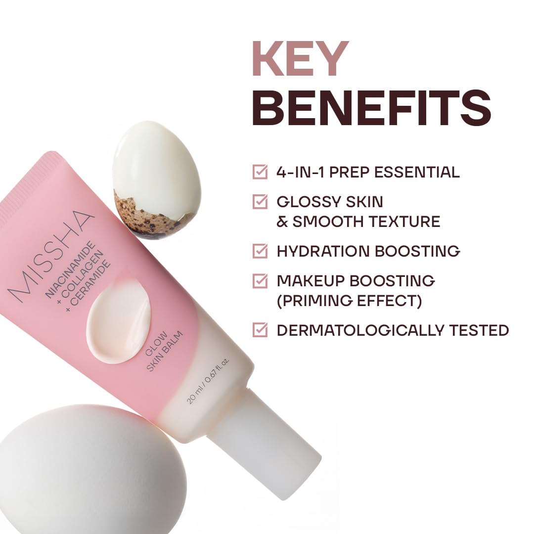 MISSHA applying balm to cheek for instant luminous, smooth finish