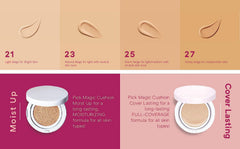 MISSHA compact inside makeup bag for on-the-go freshness and convenience