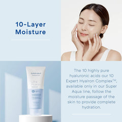 MISSHA cleansing foam on face during wash for hydrated cleansing benefit