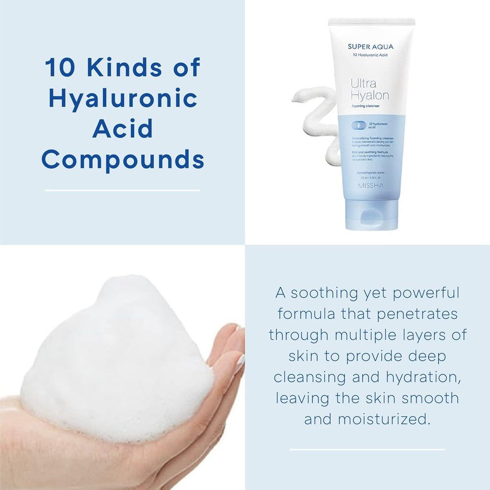 MISSHA product dispensed in hand demonstrating easy lathering benefit
