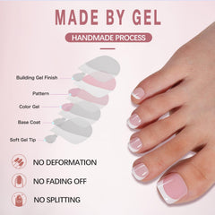 Misssix application demo on toes highlighting easy DIY pedicure benefit