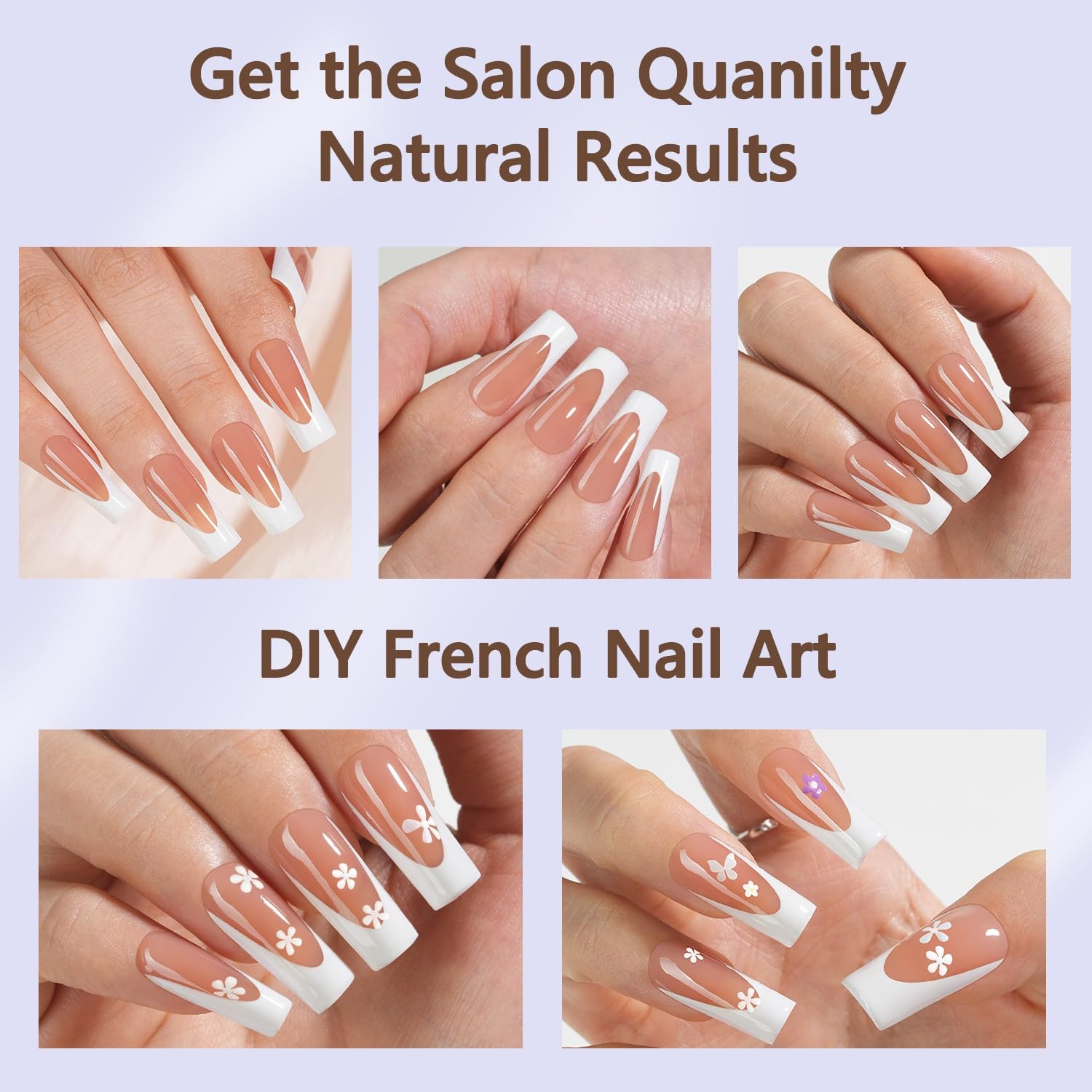 Misssix application in use pressing tip on finger for quick salon look