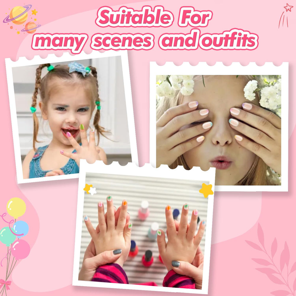 Misssix press-on nails being applied with included glue demonstrating simple use