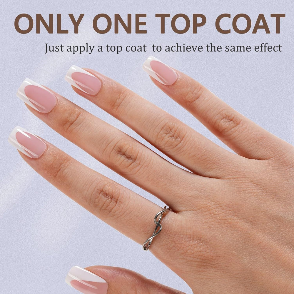 Misssix close-up of French tip edge highlighting durable finish