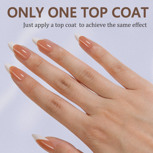 Misssix close-up of inner frosted texture that improves glue adhesion and reduces lifting