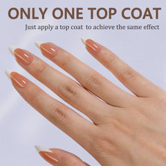 Misssix close-up of inner frosted texture that improves glue adhesion and reduces lifting