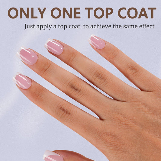 Misssix close-up of inner matte texture on gel tip demonstrating stronger glue adhesion benefit