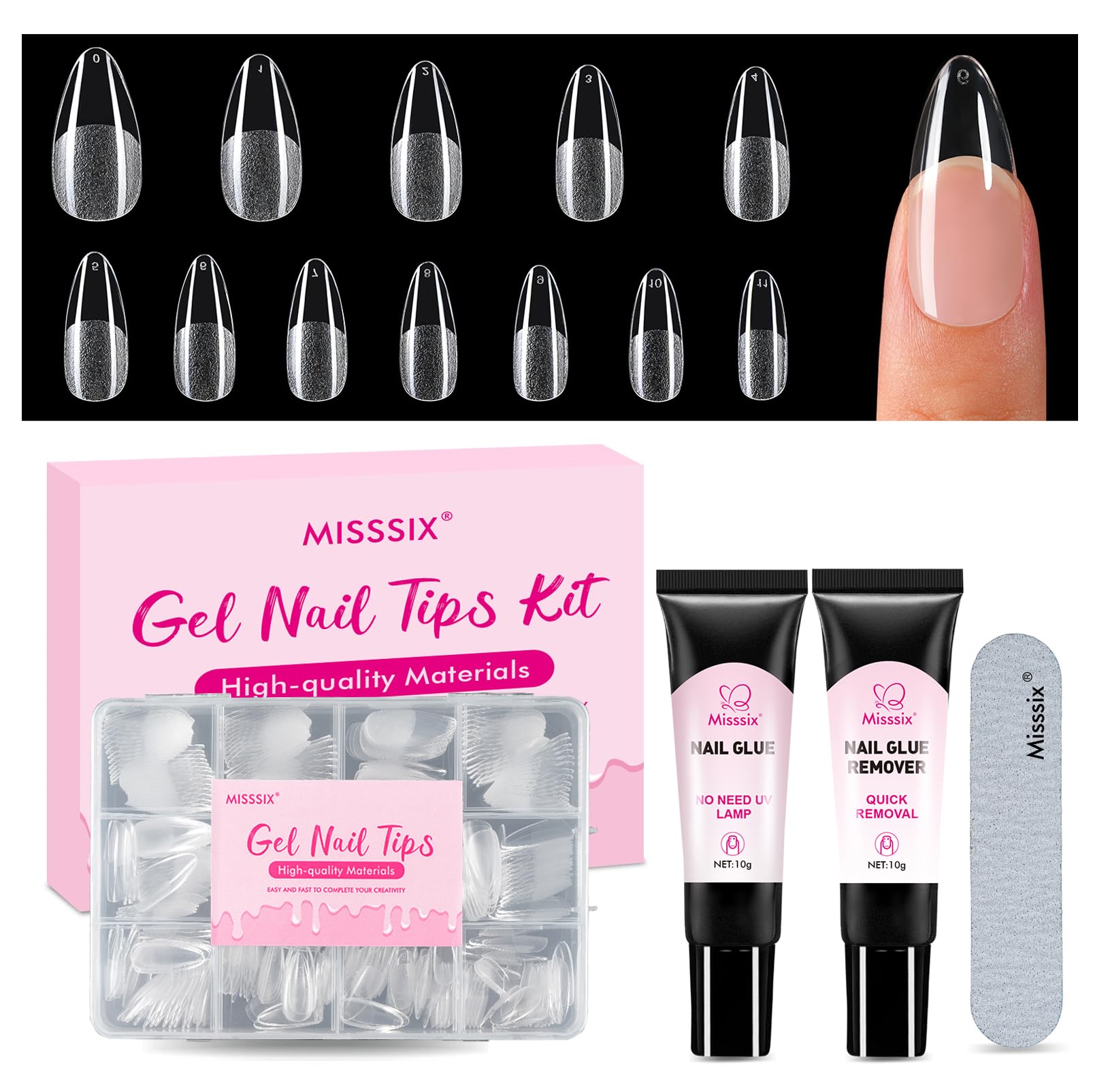 Misssix front box packaging showing full kit for easy at-home application