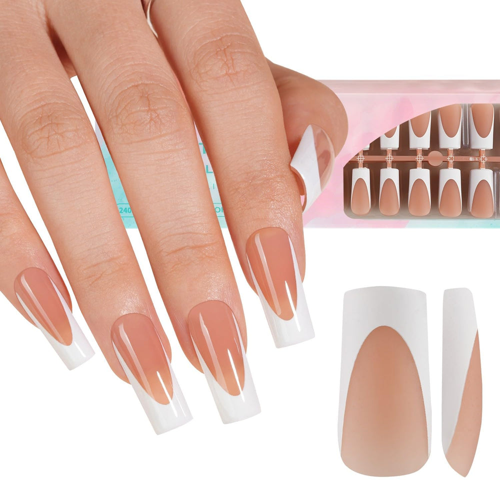 Misssix front packaging showing 150pcs deep French gel tips for convenience