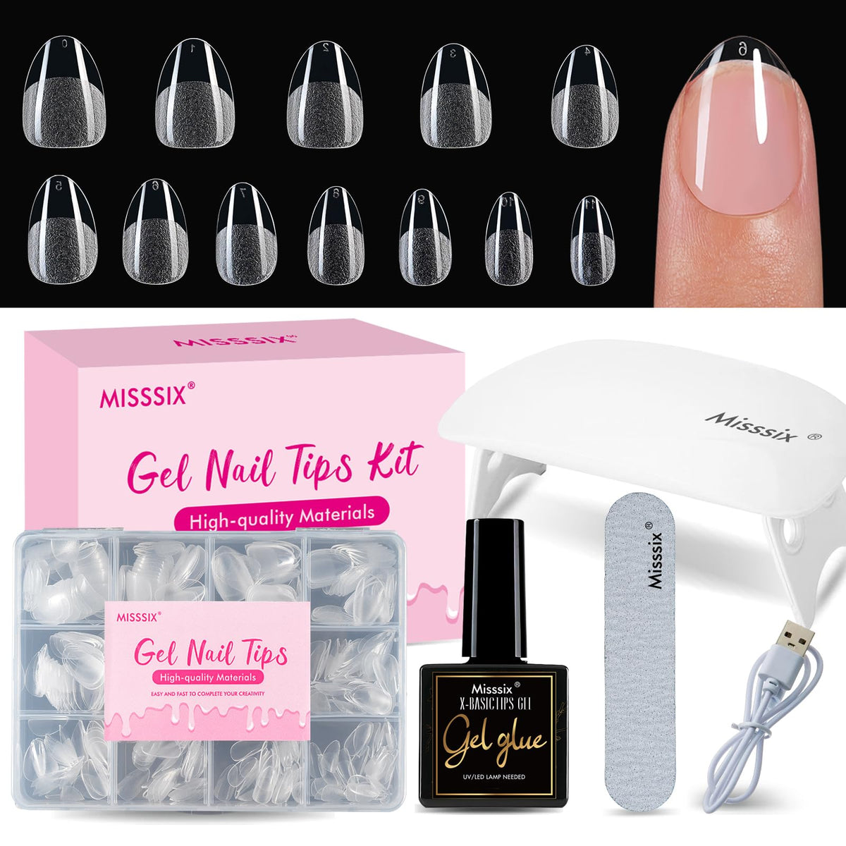 Misssix front packaging showing kit contents and travel-ready design benefit