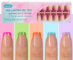Misssix front packaging showing 160-piece french gel tips and sizes for quick application