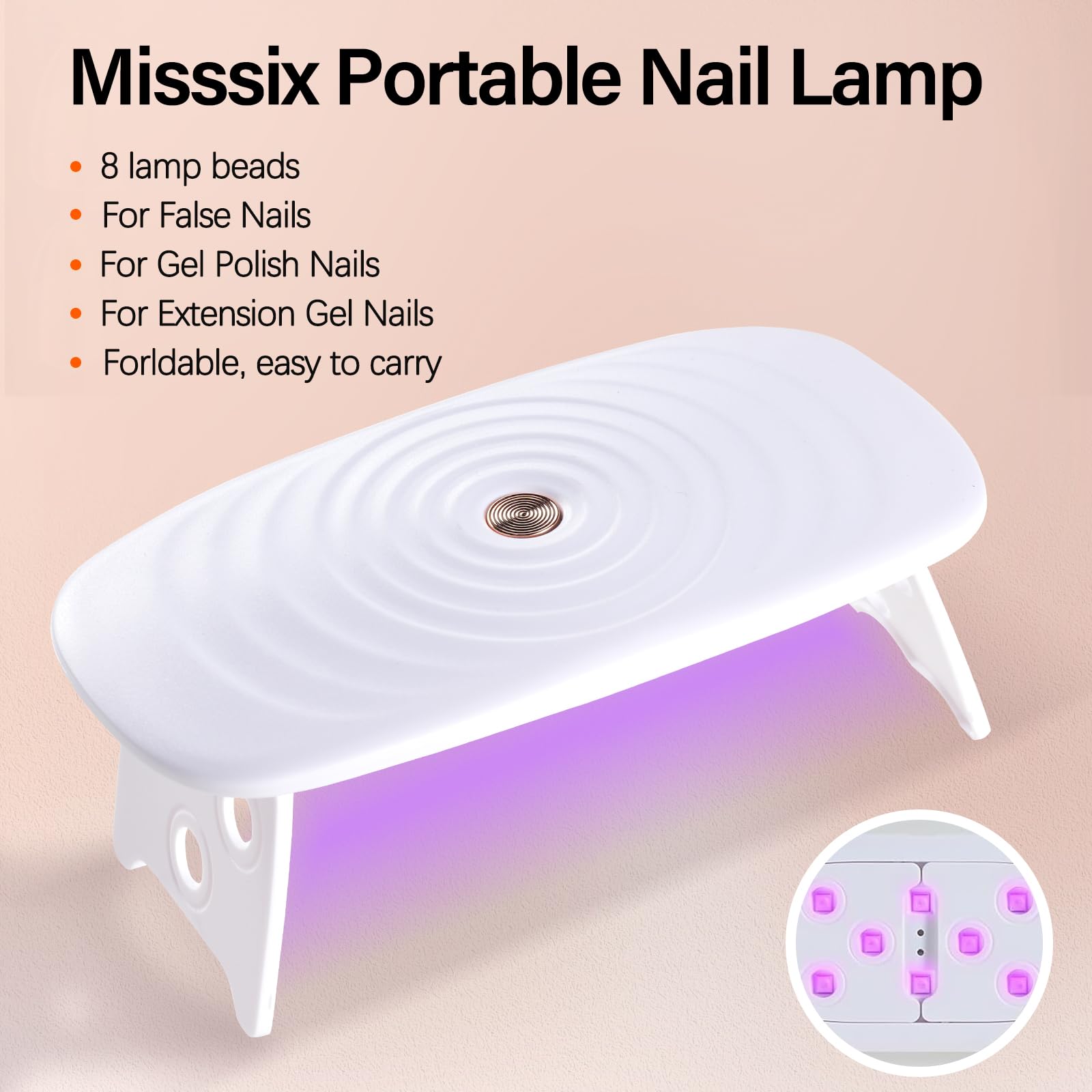 Misssix 10g gel glue tube with texture showing easy application control