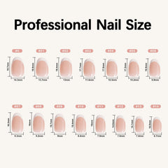 Misssix glue bottle next to nails illustrating included adhesive for instant wear