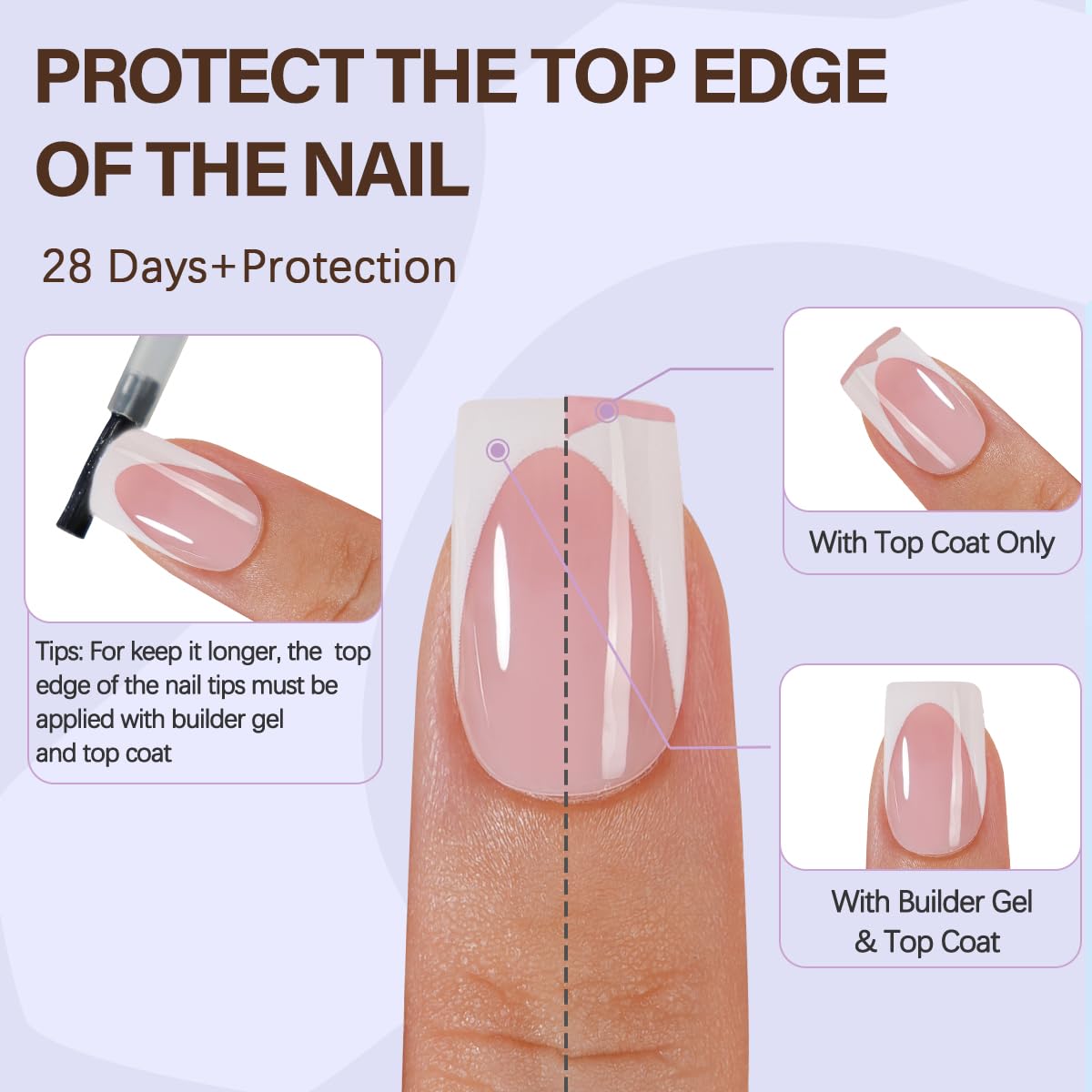 Misssix nails in hand size comparison demonstrating 15 sizes and easy selection