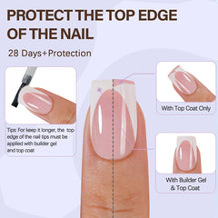 Misssix nails in hand size comparison demonstrating 15 sizes and easy selection