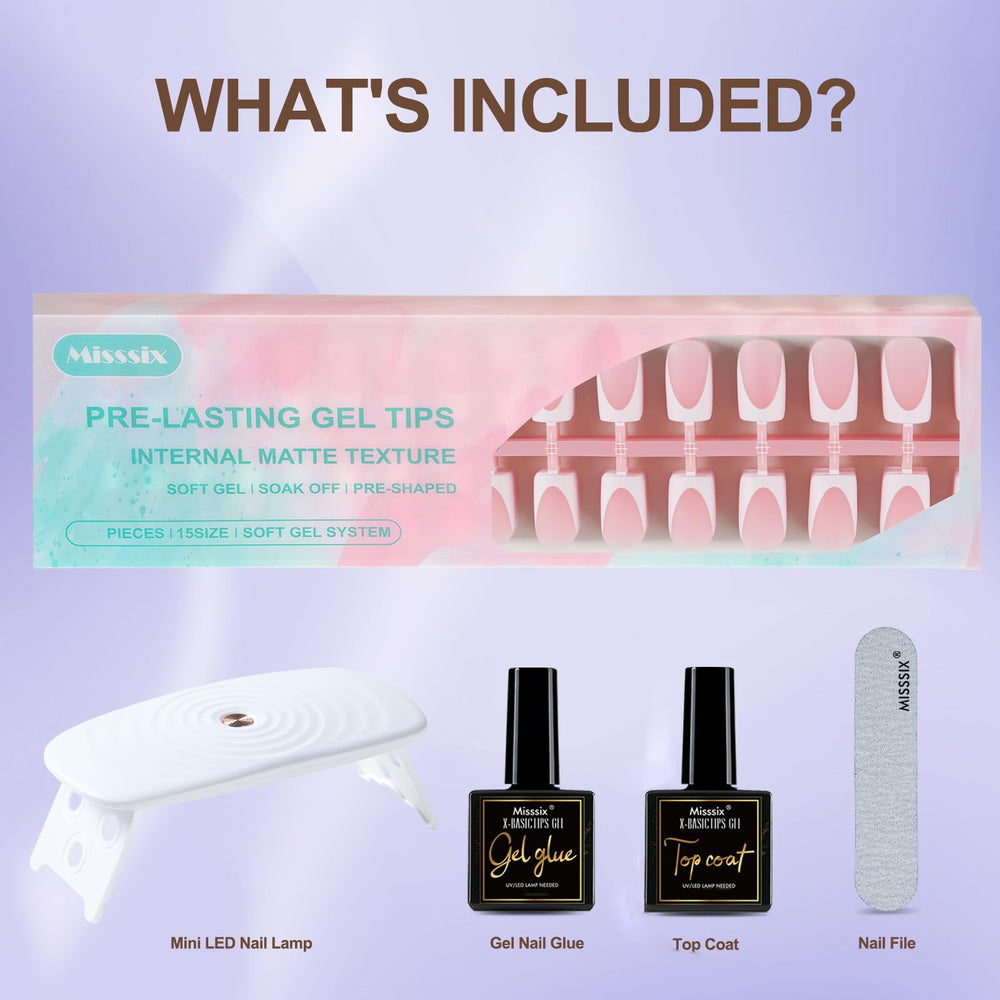 Misssix applied nails on hand demonstrating natural fit