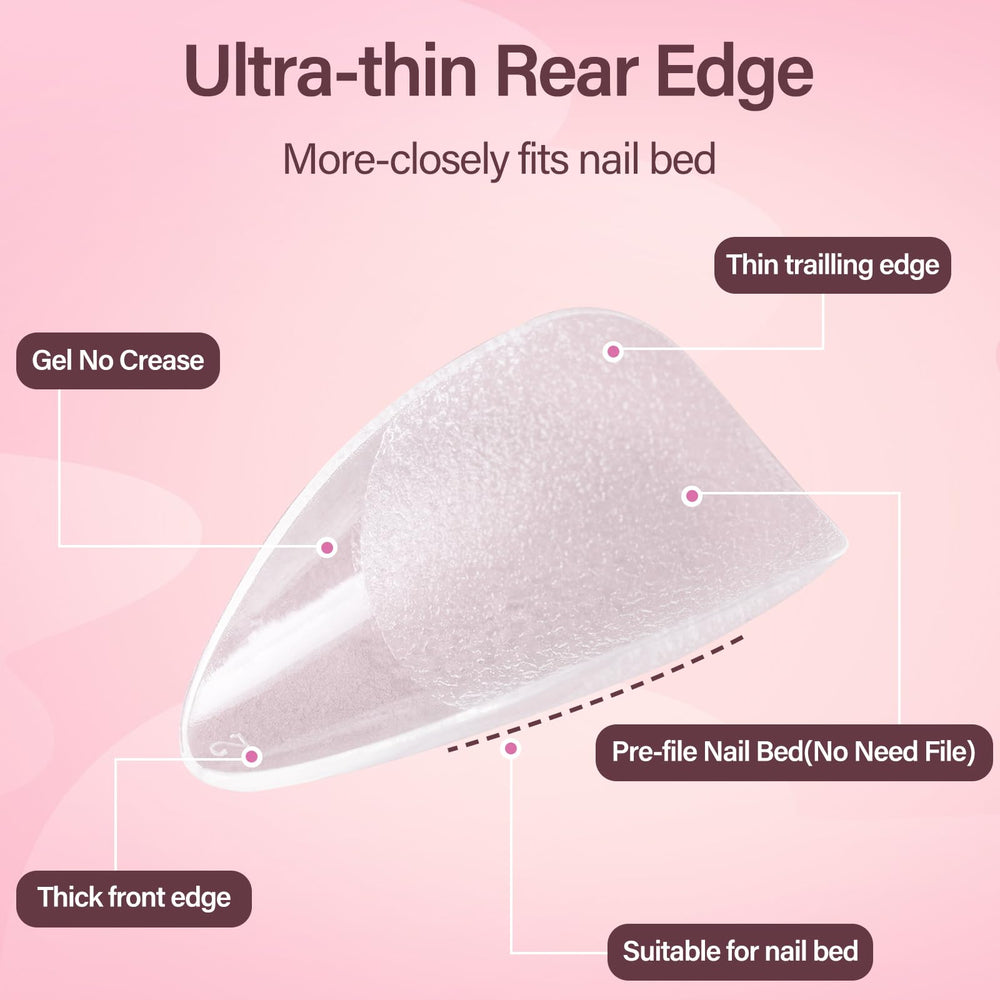 Misssix application step showing glue and pressing for secure wear