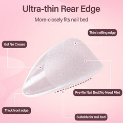 Misssix application step showing glue and pressing for secure wear