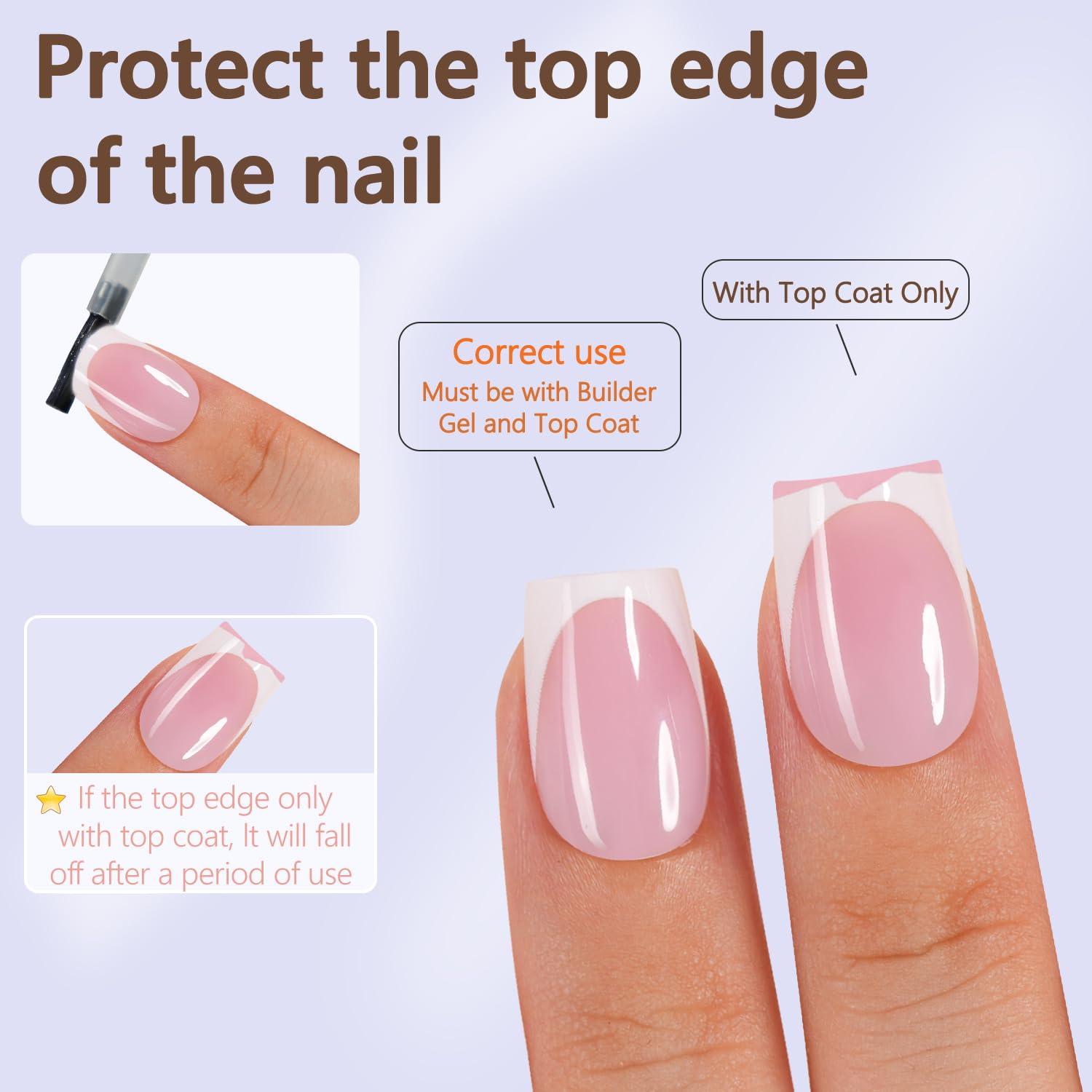 Misssix hands applying a press-on nail illustrating fast 15-minute DIY manicure benefit