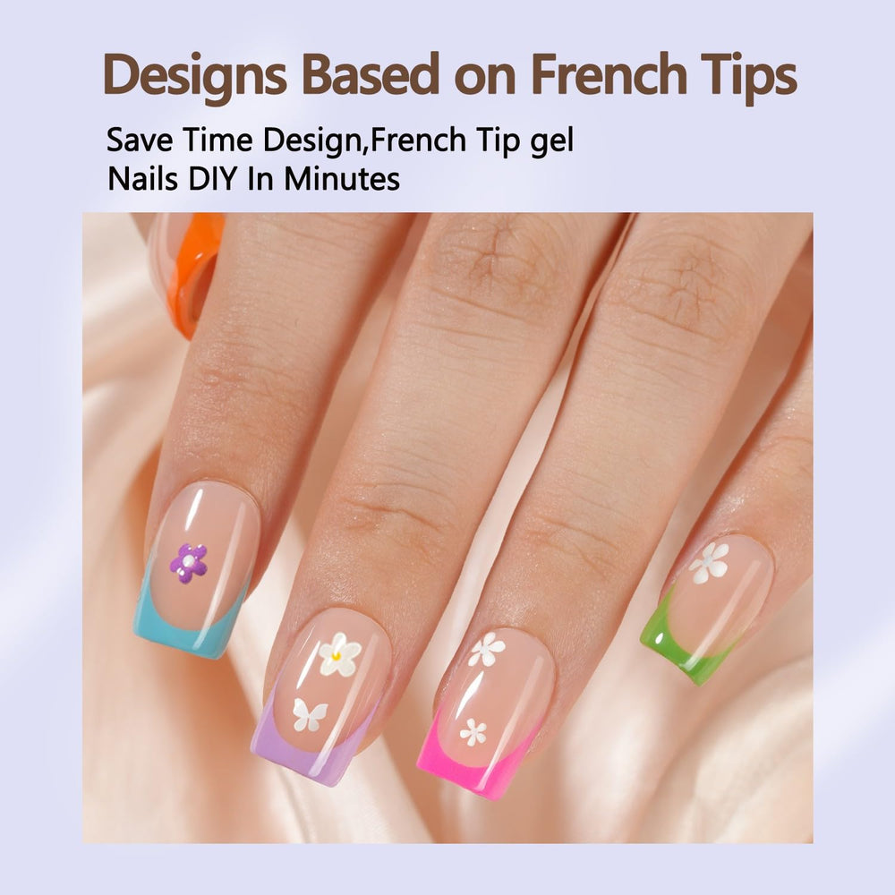Misssix lifestyle hands wearing tips showcasing natural short square look and durability