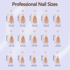 Misssix lifestyle hands wearing brown French tips for elegant appearance