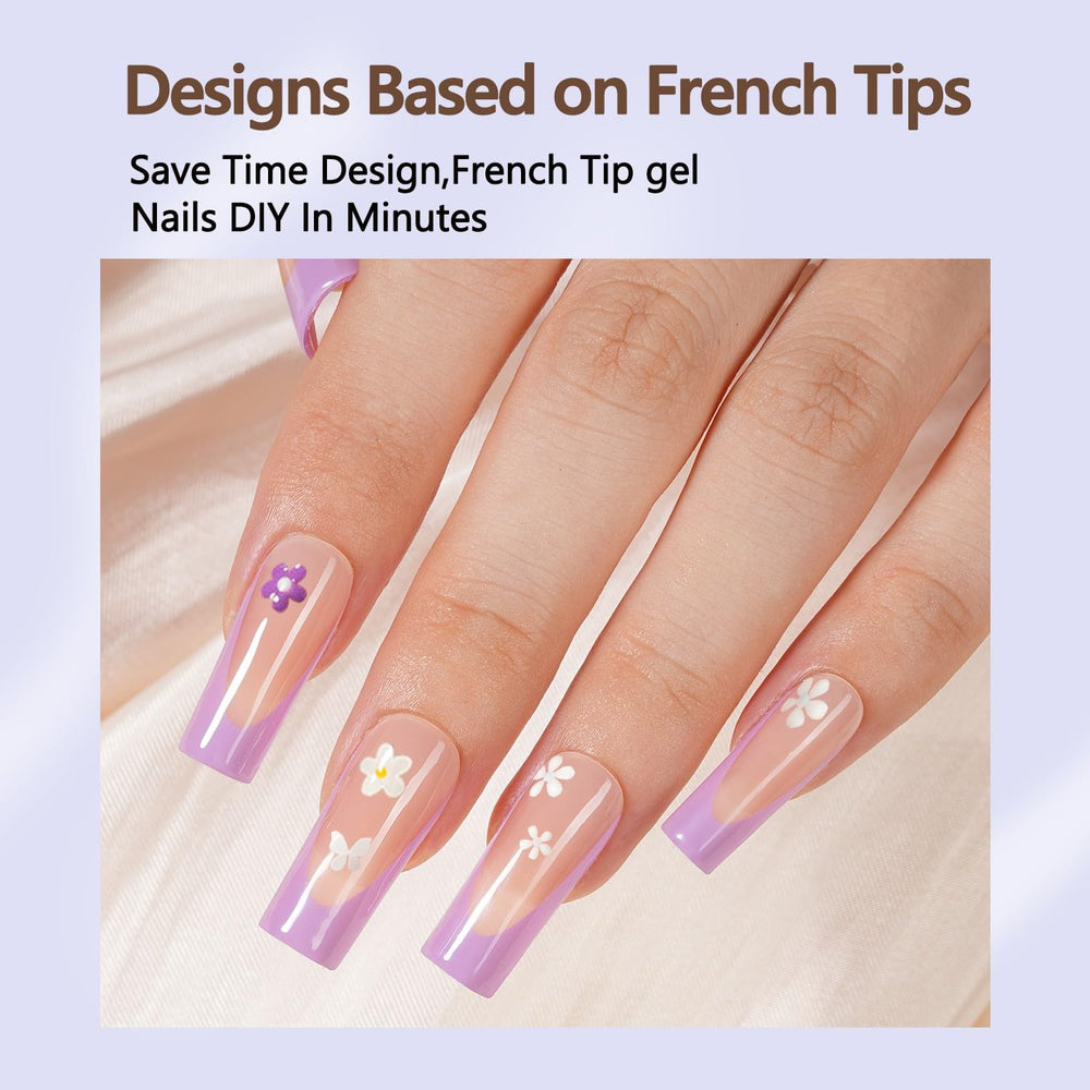 Misssix lifestyle shot of woman wearing French tips for polished everyday look