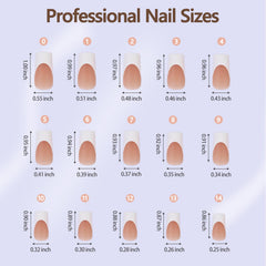 Misssix worn French-style manicure for polished look