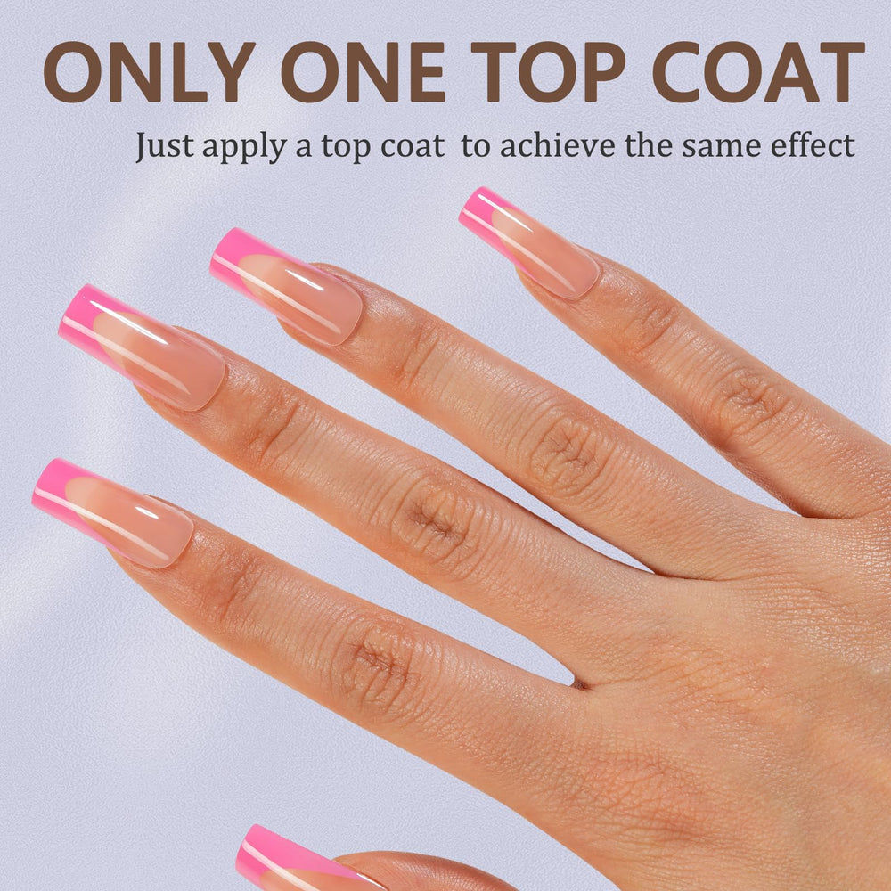 Misssix side profile showing long square shape that offers a salon-style silhouette