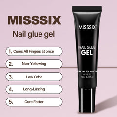 Misssix mini UV lamp curing nails demonstrating quick, secure curing benefit