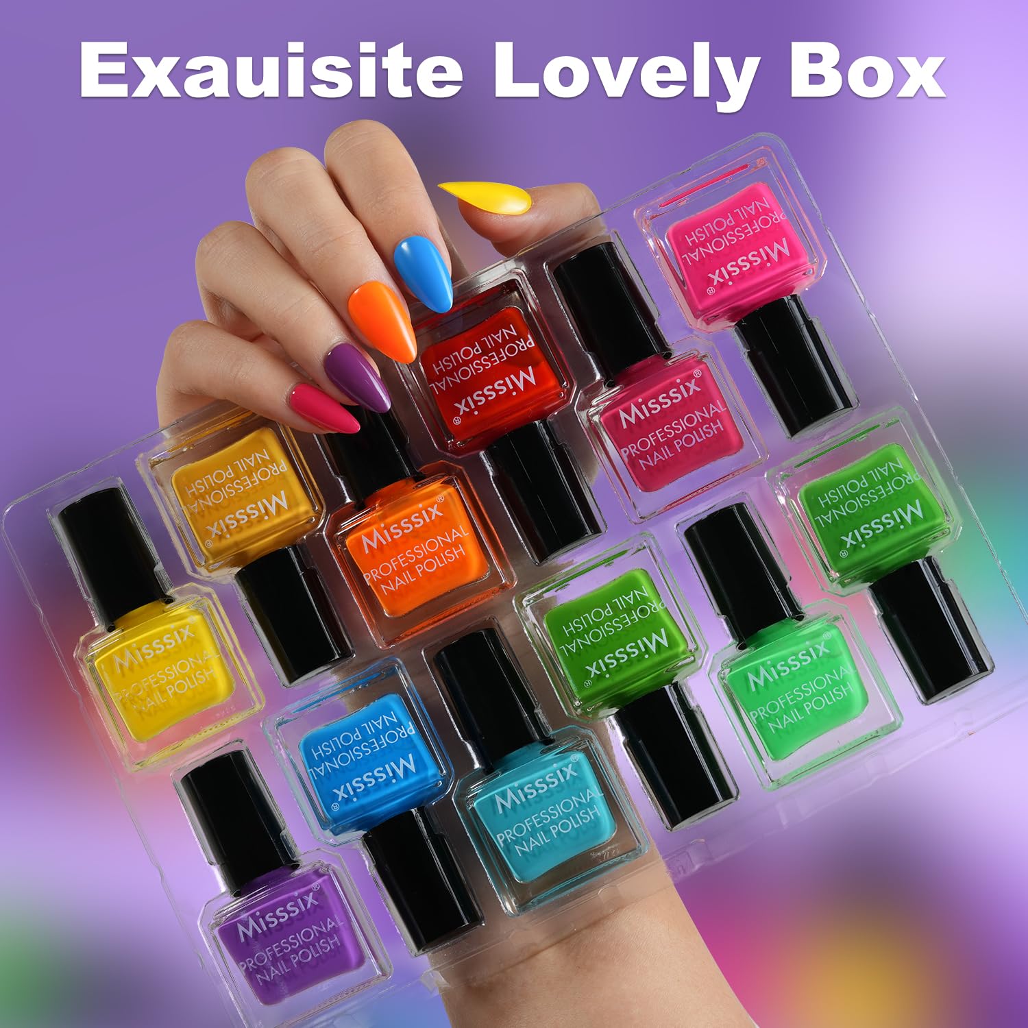 Misssix nail art examples displaying designs and creative options for DIY salon looks benefit