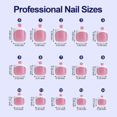 Misssix nail next to natural toe to show actual scale and comfortable fit