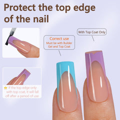 Misssix size chart spread showing multiple sizes for custom-fit nails