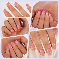 Misssix size chart with sample nails for easy size selection