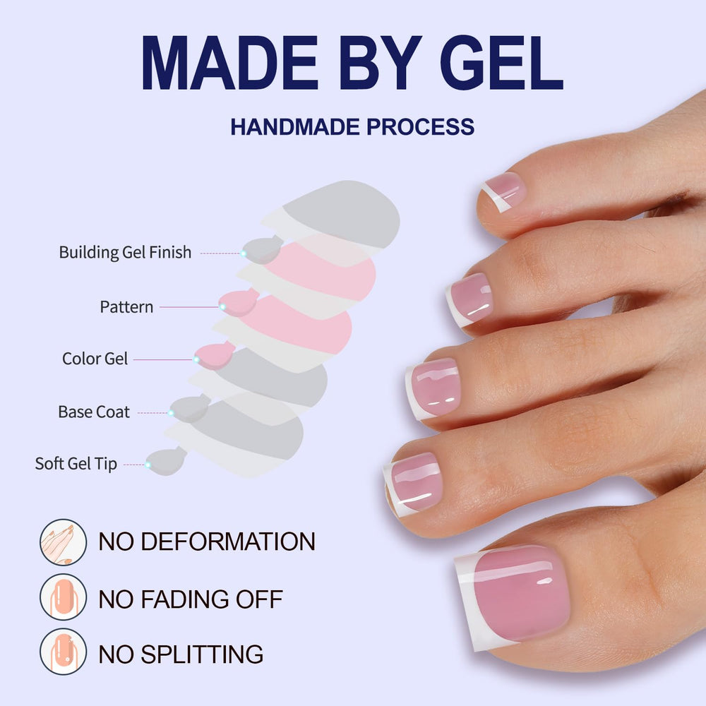 Misssix 15 sizes spread out to demonstrate easy size matching for each toe