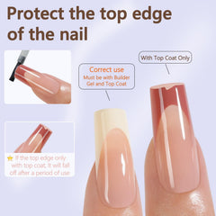 Misssix finished French manicure on hands showcasing salon-style look and confidence benefit