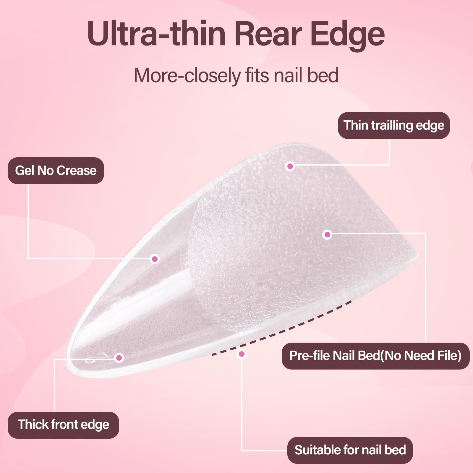 Misssix tips spread across 12 sizes offering perfect fit options