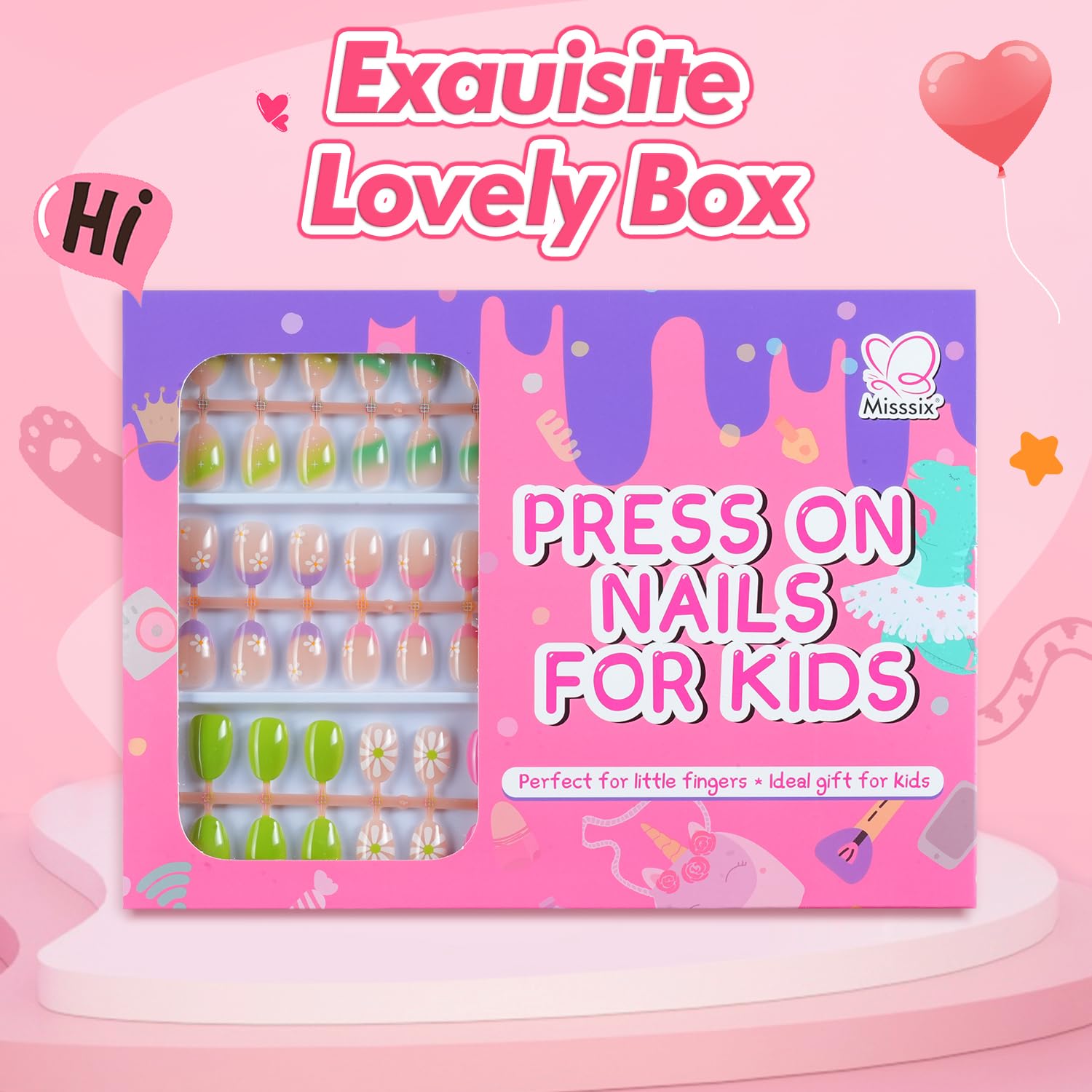 Misssix assortment of floral and cartoon designs laid flat for mix-and-match fun