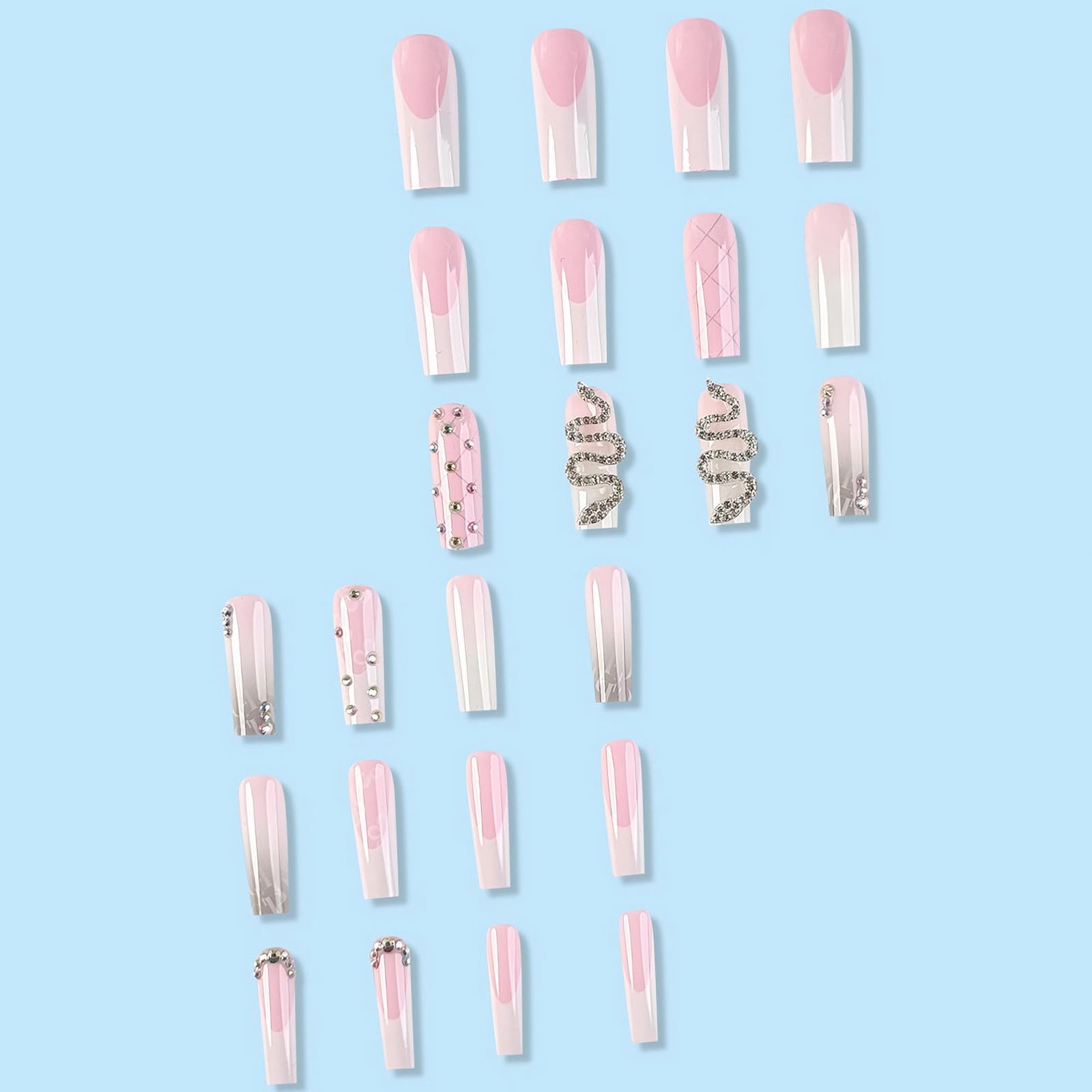 MISUD nail application scene with glue showing quick at-home application process
