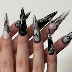 MISUD close-up of butterfly art and black finish highlighting intricate detail and elegance