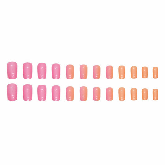 MISUD close-up of pink-orange ombré detail highlighting vibrant color