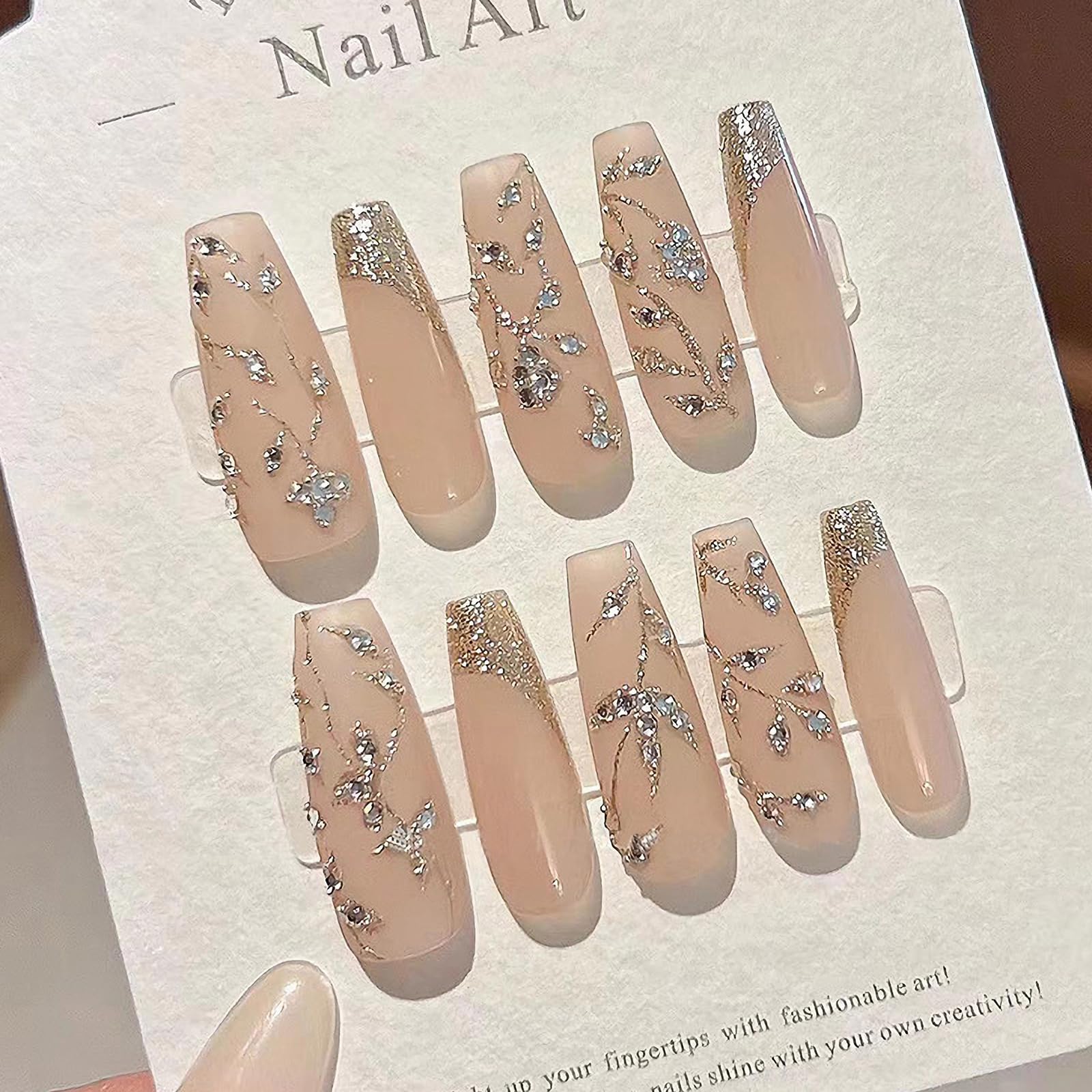 MISUD macro of gold glitter French tip texture delivering eye-catching shine