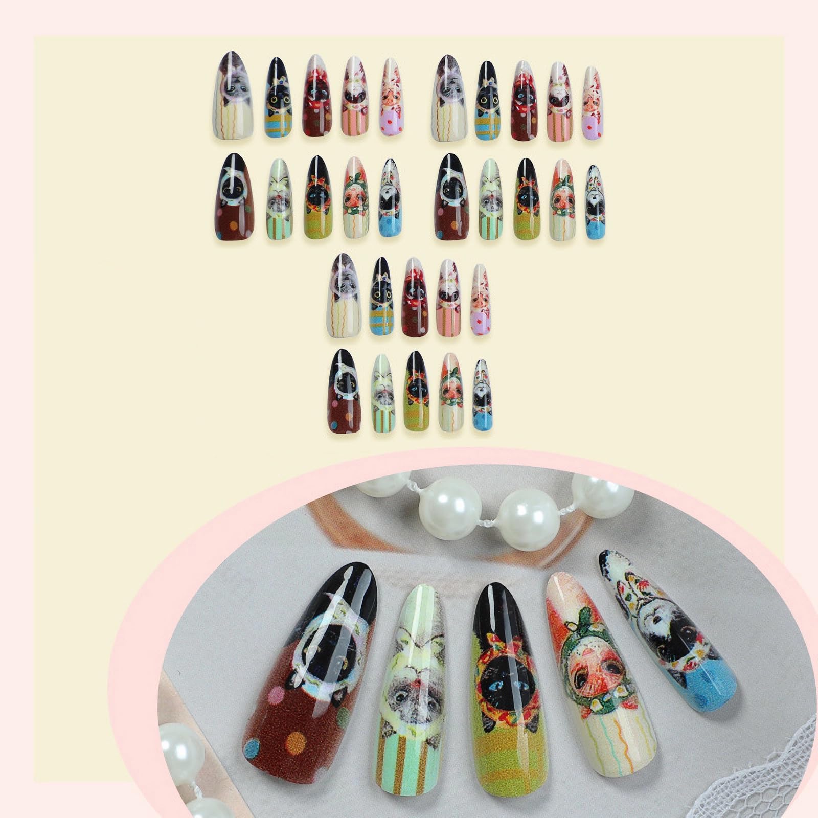 MISUD nails applied on hand for immediate impact and salon look at home
